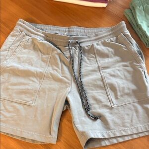 RHONE Light Gray Athletic Shorts